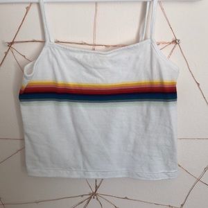 Rainbow crop top